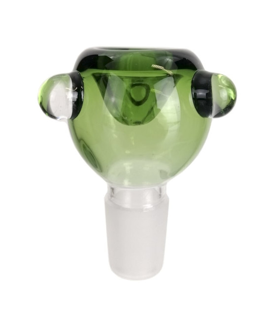 Bongo-Schale aus Blaze-Glas, grün-klar (9702), NS19mm
