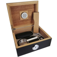 Zigarrenhumidor Cherry Hygro Front SET
