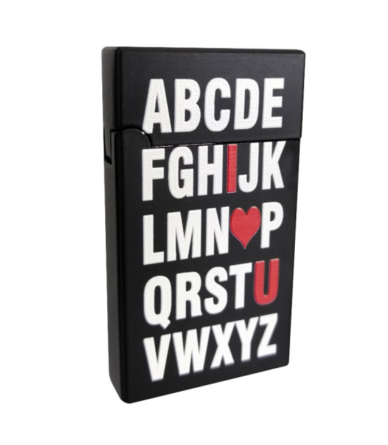 Jet Turbo Feuerzeug – Alphabet der Liebe