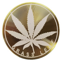 Grinder Grinder Gold Grass Leaf 4,5cm