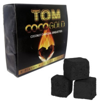 Tom Coco Gold Holzkohle, 9 Stück / 9 Würfel