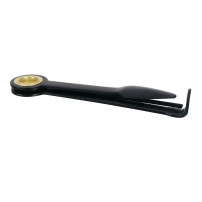 Elegantes schwarzes Rohrbesteck