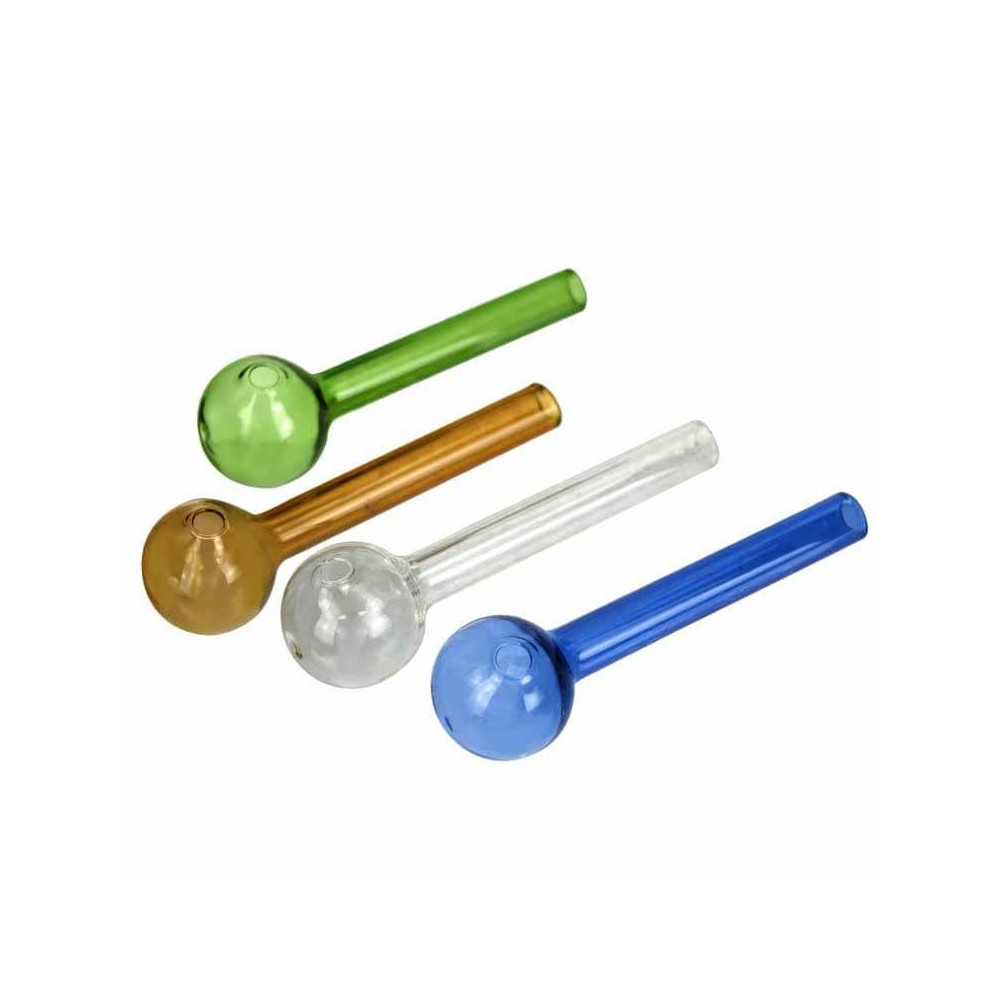 Glaspfeife mit Kugel Pico Pipe farbig