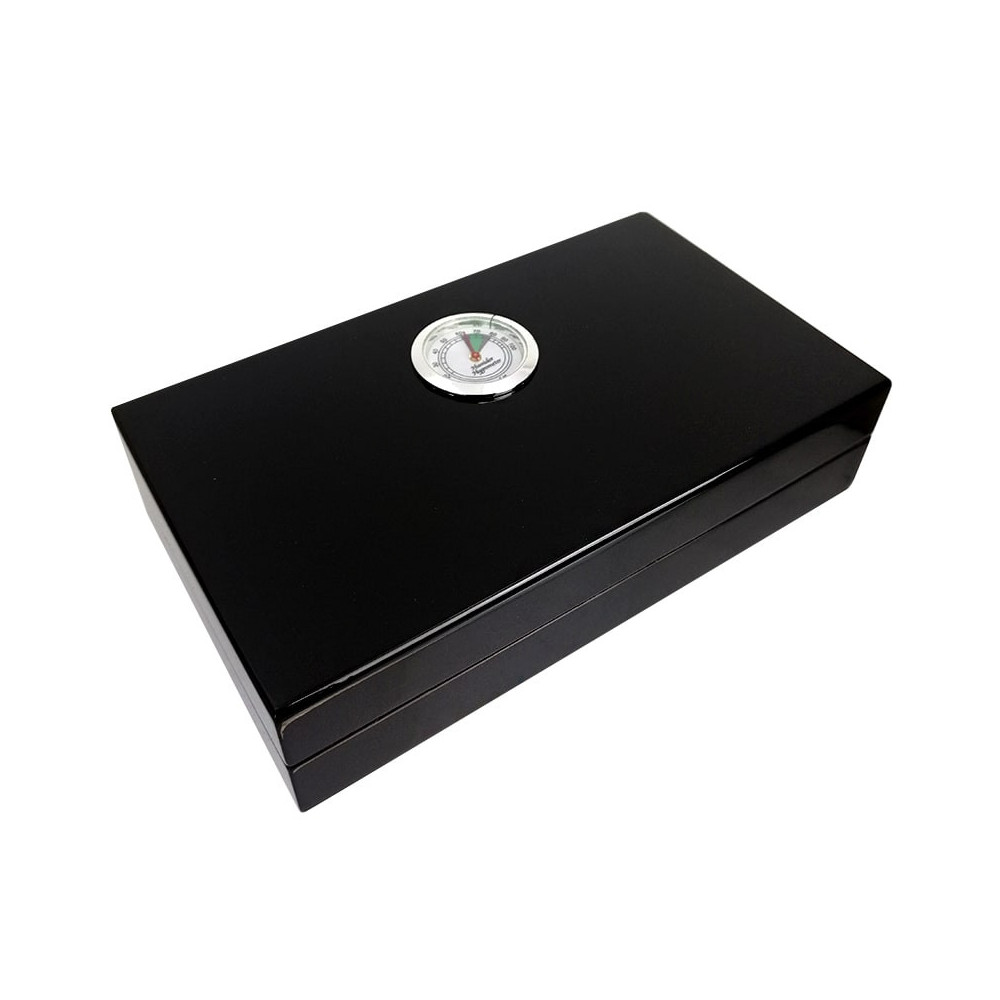 Pianolack schwarzer Mini-Zigarrenhumidor