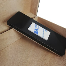 Pianolack schwarzer Mini-Zigarrenhumidor