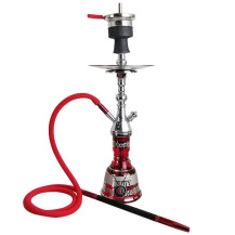 Amy Deluxe Mini Hookah, rot-silber, 50 cm
