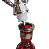 Amy Deluxe Mini Hookah, rot-silber, 50 cm