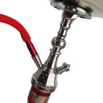 Amy Deluxe Mini Hookah, rot-silber, 50 cm