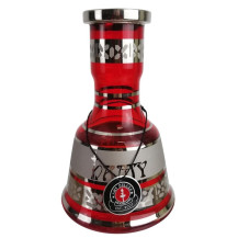 Amy Deluxe Mini Hookah, rot-silber, 50 cm