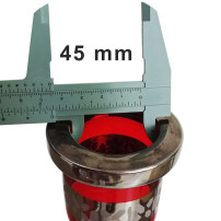Amy Deluxe Mini Hookah, rot-silber, 50 cm