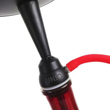 Hookah Unio Shisha 55 cm Schwarz - Rot