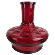 Hookah Unio Shisha 55 cm Schwarz - Rot