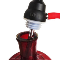 Hookah Unio Shisha 55 cm Schwarz - Rot