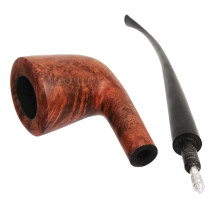 Sypuera 69-83 Churchwarden Bent Earthly Orange Tabakpfeife