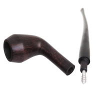 Bruyère-Tabakpfeife Sypuera 64-13 Churchwarden Straight Dunkelbraun