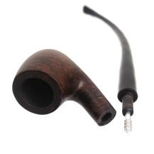 Bruyère-Tabakpfeife Sypuera 73-35 Churchwarden Bent Dunkelbraun