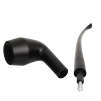 Bruyère-Tabakpfeife Sypuera 69-51 Churchwarden Half Bent Extrem Dunkelbraun