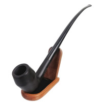 Bruyère-Tabakpfeife Sypuera 69-51 Churchwarden Half Bent Extrem Dunkelbraun