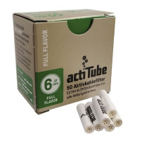 ActiTube Slim Kohlefilter, 50 Stück (6 mm)