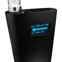 Flowermate V5.0S Pro Version 2 Vaporizer schwarz - Detail des LED-Displays des Geräts