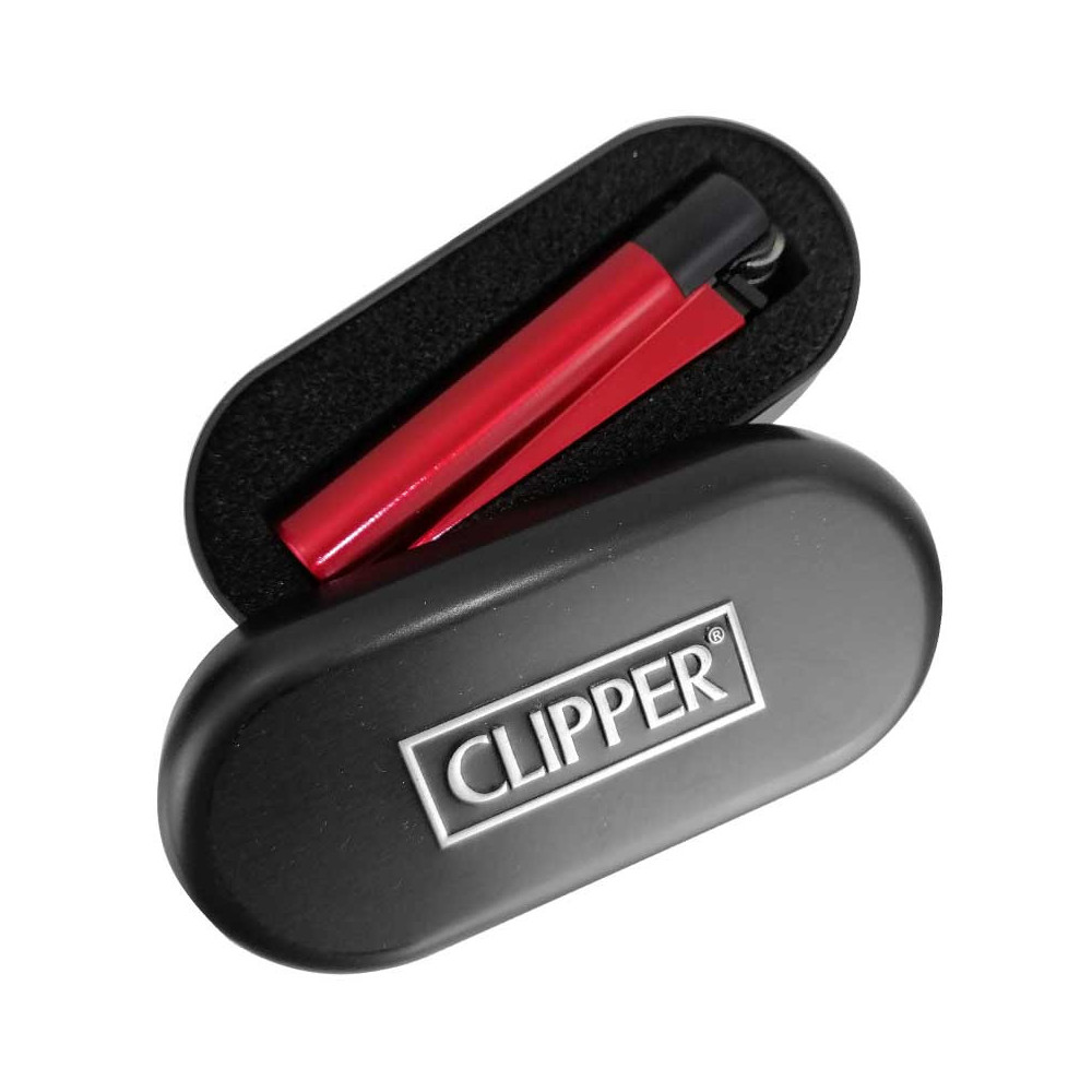Clipper Metall-LAVA-Feuerzeug in einer Metallbox