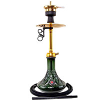 Hookah AMY Deluxe Joy S Gold - Schwarz 60 cm