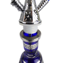 Verbindung zwischen Shisha-Körper und -Vase – Dichtung – Shisha AMY Deluxe Mini Harfi Blau – Silber 50 cm