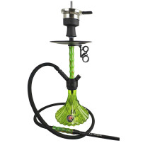 Hookah AMY Deluxe Dervish Schwarz - Grün 60 cm