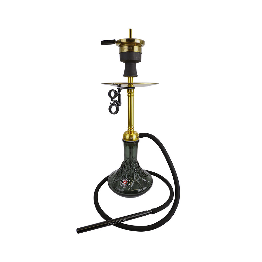 Hookah AMY Deluxe Joy S Gold - Schwarz 60 cm