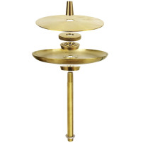 Hookah Aladin EPOX 360 blau - gold 36 cm - Auslassventil-Positionierungsdesign