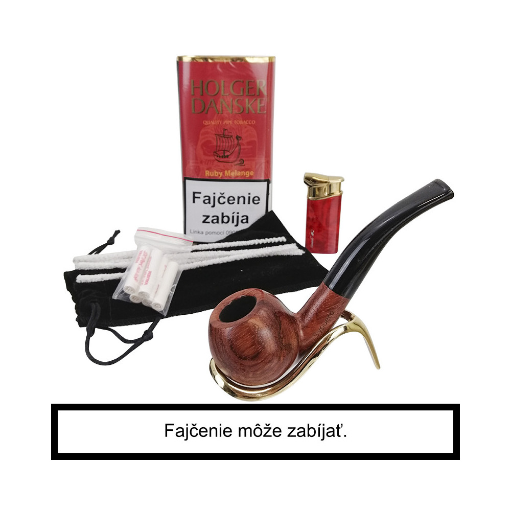 Sypuera Pfeifenset in Rot und Gold