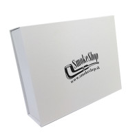 Raucherpfeifen-Set SmokeSho Silber & Schwarz - Geschenkbox mit Smokeshkop
