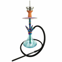 Hookah Kaya Shisha Inox Giza Rainbow Seablue 57 cm