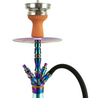 Hookah Kaya Shisha Inox Giza Rainbow Seablue 57 cm