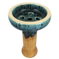 Shisha Crown Oblako 5-Loch Glasur Grün Aqua