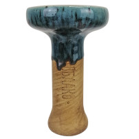 Shisha Crown Oblako 5-Loch Glasur Grün Aqua