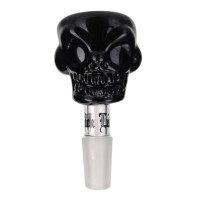 Bongo-Kopfschale – Totenkopf, schwarz (6307), NS14 mm