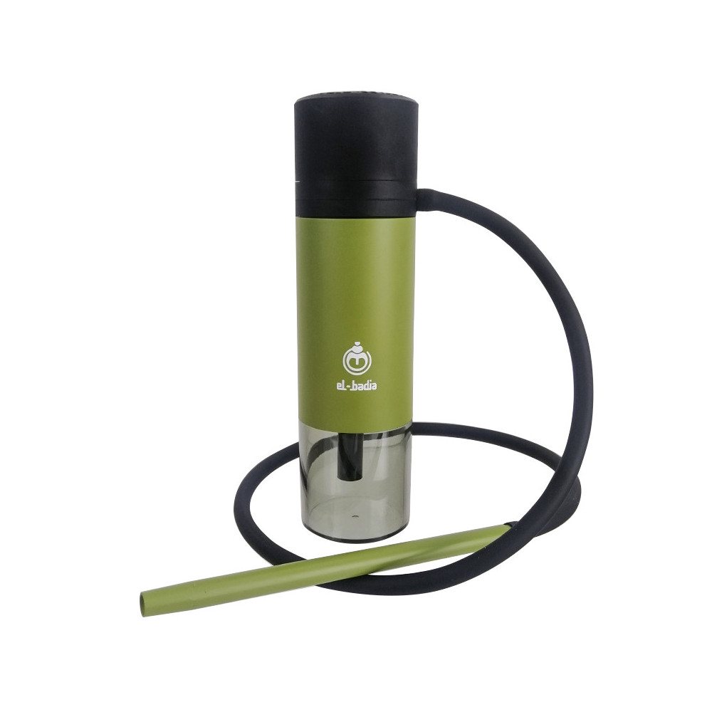 Tragbare Wasserpfeife (Shisha) grün