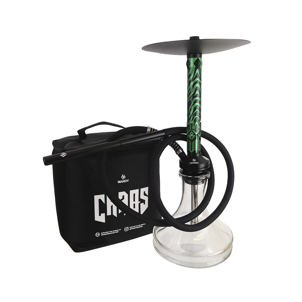 Kleine Wasserpfeife Wandy Chaos Divine Green 50 cm