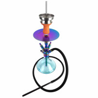 Hookah Kaya Shisha Inox Giza Rainbow Seablue 57 cm