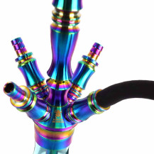 Hookah Kaya Shisha Inox Giza Rainbow Seablue 57 cm