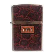 Zippo-Set mit Ledergriff
