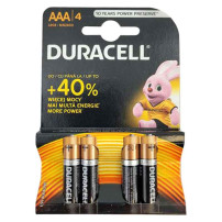 Duracell Alkaline AAA-Batterien, 4 Stück, Originalverpackung