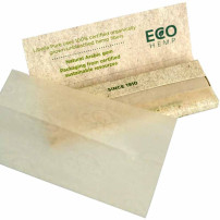 Libella Pure 1/4 Zigarettenpapier - offenes Heftchen mit Detailbeschreibung des Papiers