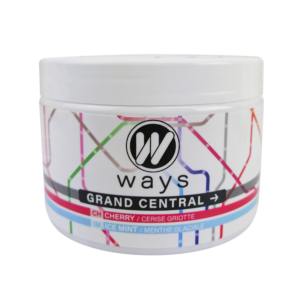 WAYS 200g Tabamel - Nikotinfreier Ersatz (Nikotinfreie Cellulose für Wasserpfeifen) - Grand Central (Salbei, Spearmint)