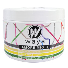 WAYS 200g Tabamel - Nikotinfreier Ersatz (Nikotinfreie Cellulose für Wasserpfeifen) - Amore Mio (Banane, Ananas, Marokkanische M
