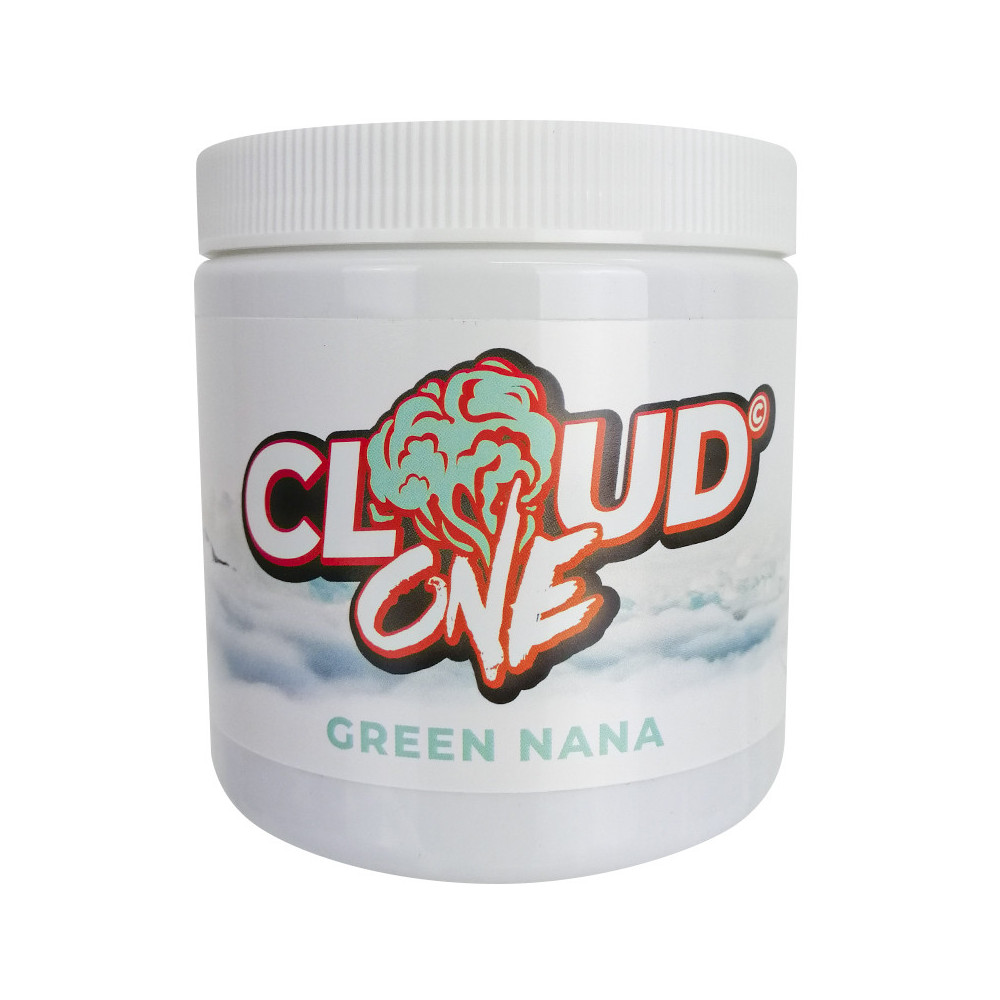 Tabamel Cloud One 200g - Green Nana (Nana-Minze, Menthol) - Nikotinfreier Ersatz (Nikotinfreier Zellulose-Tabak für Wasserpfeife