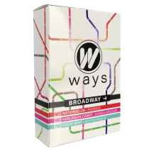 WAYS 50g Tabamel - Nikotinfreier Ersatz (Nikotinfreie Cellulose für Shisha) - Broadway (Melone, Arlequin-Bonbons, Mentholbonbons