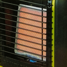 Detail der Heizfläche – Meva OLYMP Mobile Heizung – Gas
