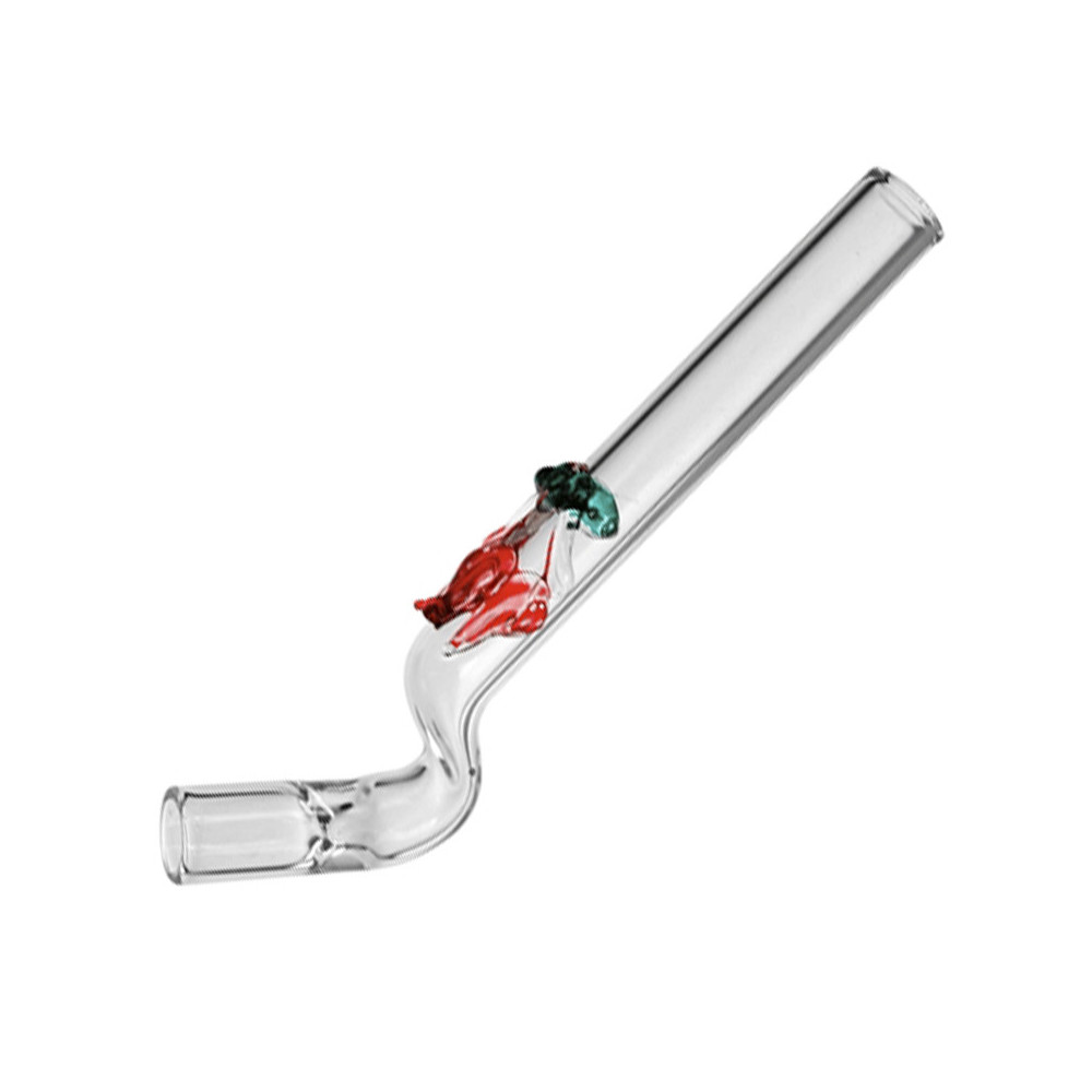 Glas-Shisha in Pilzform – Glaspfeife – Seitenansicht